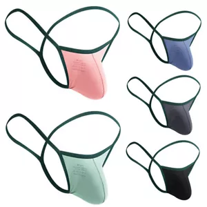 Hombres Bragas Tanga Sexy Calzoncillos Tanga T-back Bragas Transpirables Cómodas - Imagen 1 de 19