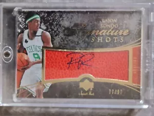 2007-08 Upper Deck NBA Sweet Spot Rajon Rondo Signature Shots Gold Auto #77/97 - Picture 1 of 2