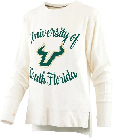 Women's South Florida USF Bulls Sweatshirt Cuddle Knit Fleece Cover