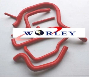 Red Silicone Radiator Heater Hose For Aftermarket SAAB 900 16V 1986-1993 86-93 - Foto 1 di 6
