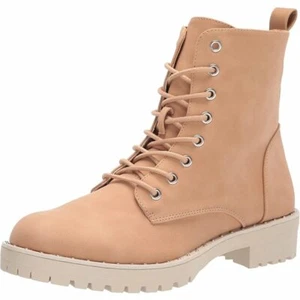 DOLCE VITA WOMENS OPALUS COMBAT BOOT 6.5 CAMEL NEW - Picture 1 of 6
