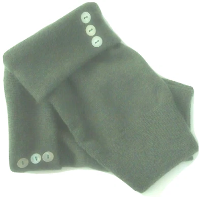 FINGERLESS GLOVES GREEN 70% CASHMERE 30% MERINO WOOL SMALL MEDIUM LARGE S M L OS - Image 1 of 2