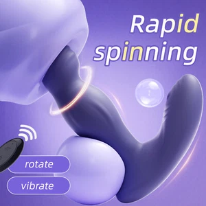 Remote Vibrating Silicone Male Penis Prostate Massager Stimulator Anal Vibrator - Picture 1 of 6