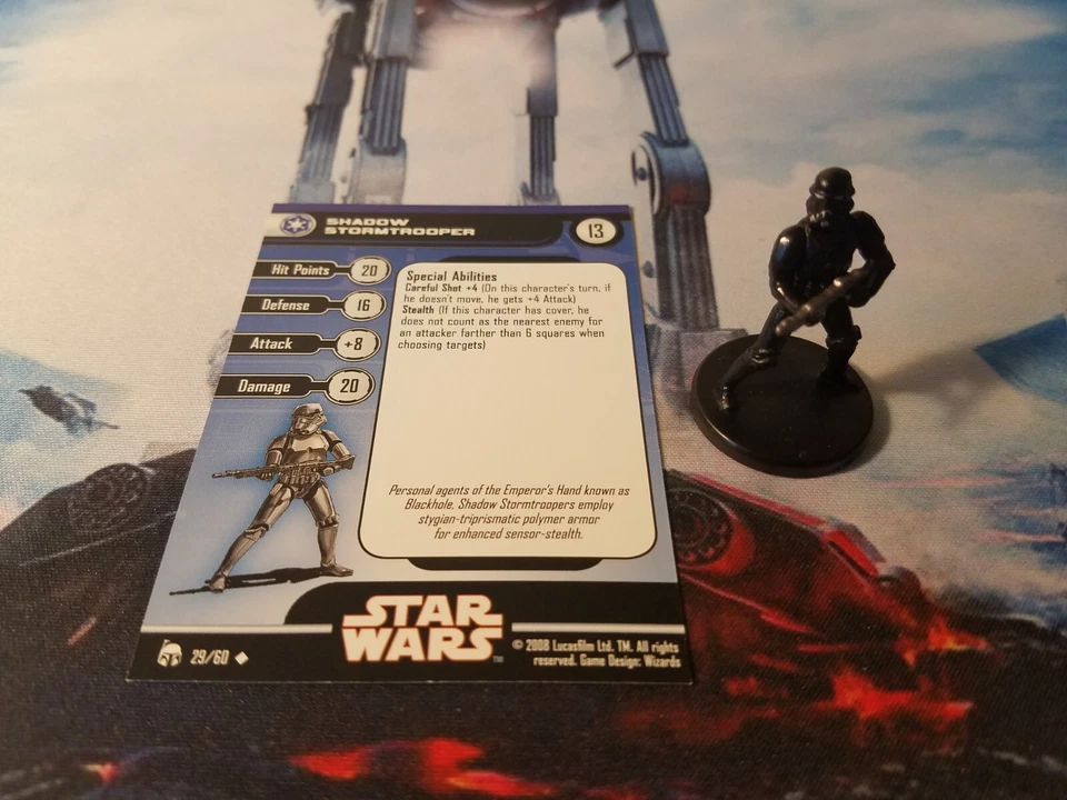 Star Wars Miniatures Legacy of the Force 29 Shadow Stormtrooper Foto 1 de 1