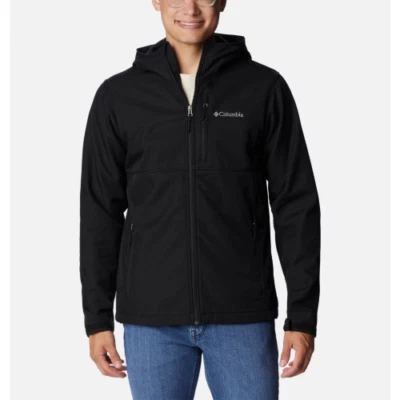 COLUMBIA ASCENDER HOODED SOFTSHELL JACKET GIACCA CON CAPPUCCIO DA UOMO black - Imagen 1 de 4