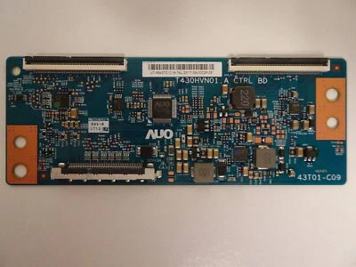 Vizio D43F-E2 / Element ELST4316S T-Con Board (43T01-C09) 55.43T01.C18 - Image 1 of 2