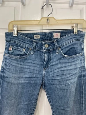 Pantalones de mezclilla para mujer AG Adriano Goldschmied "Tomboy relajados rectos" talla 25R Foto 1 de 4