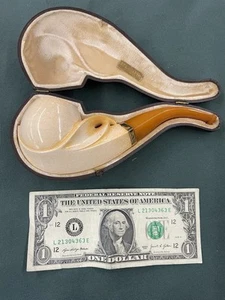 Antique Meerschaum Pipe D.P.Ehrlich Co. Old Store Stock New Condition Never Used - Picture 1 of 13