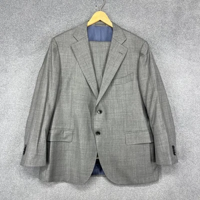 SuitSupply Lazio Fit Men's Grey Wool Suit 2-Piece Blazer 48S Pants 40S - Image 1 of 4
