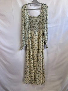 Süßes Baby Jamie creme geblümtes gesmoktes Kleid Gr. L mit Stoffzug - Bild 1 von 11