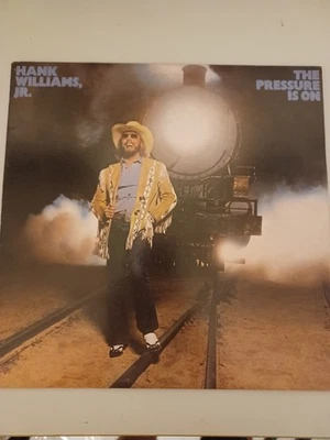 HANK WILLIAMS JR The Pressure Is On VINYL LP ALBUM 1981 ELEKTRA RECORDS - Image 1 of 4