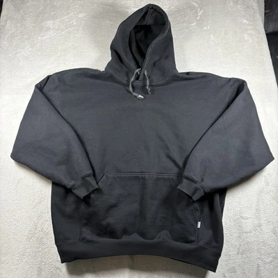 Sudadera con capucha Pro Club para hombre talla 4XL negra de peso pesado Y2K holgada Foto 1 de 4