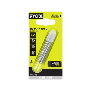 Ryobi 7-Piece Rotary Tool Drill Bit Set - Picture 1 of 5