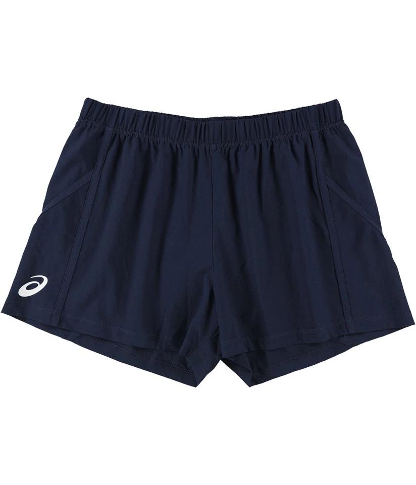 ASICS Womens 3in Woven Athletic Sweat Shorts, navy, M - Image 1 of 1