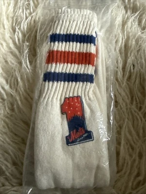 Vintage 1988 New York Mets Tube Socks Footlocker Exclusive NOS - Image 1 of 4