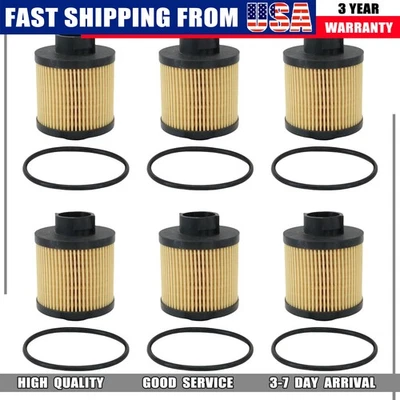 Juego de 6 piezas de repuesto de filtros de aceite para Lamborghini Gallardo 2004-2008 Foto 1 de 4
