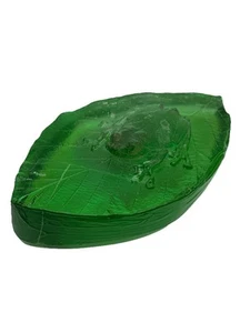 ROBIN LEHMAN Iridescent Purple DICHROIC Glass Frog Leaf Paperweight 2016 - Picture 1 of 9