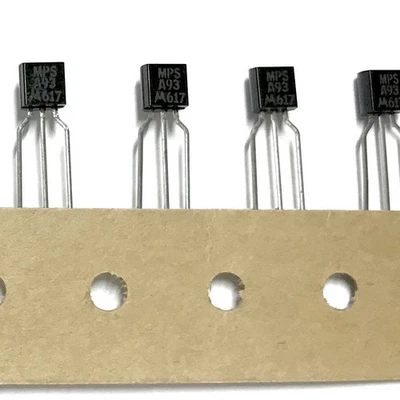 (PKG of 10) MPSA93 PNP BJT High Voltage Transistors, 200V 0.5A, TO-92, Motorola - Image 1 of 2