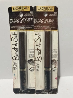 LOreal Brow Stylist Boost Set Volumizing Brow Mascara 480 Light Brunette 490 - Image 1 of 4
