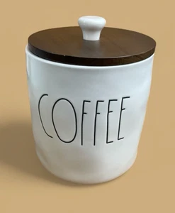 Rae Dunn Artisan COFFEE Canister 202 Country Kitchen Farmhouse Jar 6" NEW - Picture 1 of 11