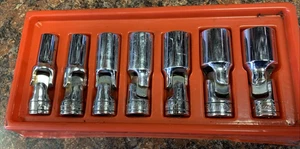 Snap-on FSU 7pc 3/8”Drive SAE Flank DrvDeep Universal Socket Set 6pt 3/8-3/4(b4) - Picture 1 of 11