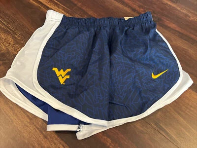New Nike Womens West Virginia Mountaineers Womens Tempo Shorts Size XS - Image 1 of 4