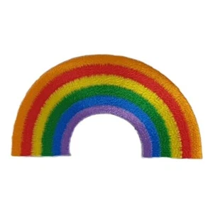Rainbow Style Iron on Patch Embroidered Kids Children Applique 7.5×4×0.1cm(1.7g) - Picture 1 of 1