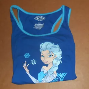 Frozen Tank Top Frostine Gr. 2XL Blau Glitzer Disney RAR - Bild 1 von 5