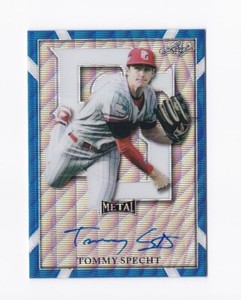 2021 Leaf Metal Perfect Game All-American Autographs Wave Blue Tommy Specht /10