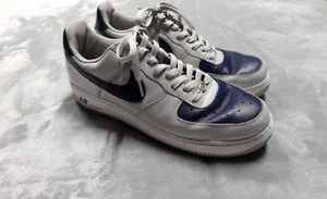 Nike Air Force 1 AF1 Mens Size 14 Gray Blue Low Top Shoe Sneakers - Picture 1 of 11
