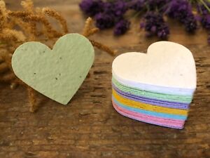 100 x Plantable Seed Paper Favours, Seed Paper Shapes, Plantable Paper Shapes