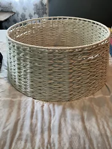 Gonna collo albero corda intrecciata macramè avorio 26” boho vacanze natale rustico - Foto 1 di 6