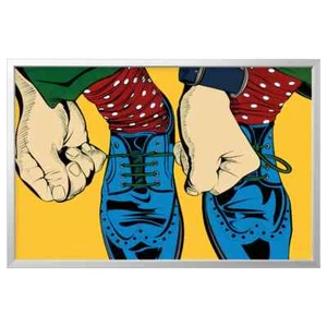 Ikea Bjorksta Pop Art Shoes Wall Large picture canvas 118 x 78cm NEW - Picture 1 of 5