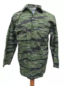 Camisa camuflada a rayas de tigre patrón escaso ligero de la Guerra de Vietnam LLS - Imagen 1 de 24