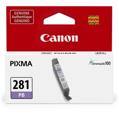 Genuine Canon OEM CLI-281PB / CLI-281 PB  Photo Blu Ink Cartridge TS8120 TS9120 - Image 1 of 4