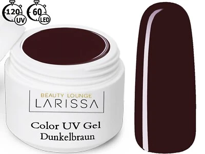 BEAUTY LOUNGE LARISSA Color LED UV Gel 5 ml Farbgel French Modellage Nail Art Nagel Farbe Dunkelbraun