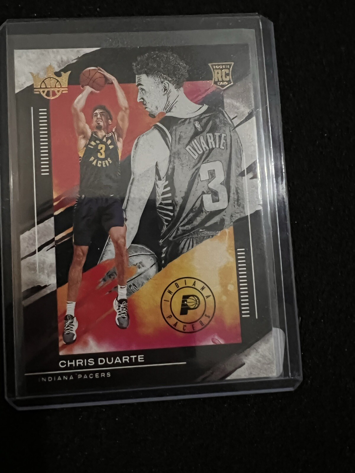 Chris Duarte 2021-22 Panini Court Kings RC Rookie Level III 3 #142 Pacers 🏀🔥💥