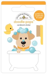 DOODLEBUG DOODLE-POPS 3D STICKERS - RUB-A-DUB - 2.5" x 3.75"  SCRAPBOOK SAFE - Picture 1 of 1