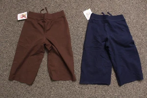 Hanes Girl's Hipster High Rise Pants Large 10/12 LOT OF 2 Brown + Blue NEW [C1] - Picture 1 of 5