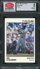 1991 Star The Future Mo Vaughn Promo SCD 8 UT Original Red Label Boston Red Sox