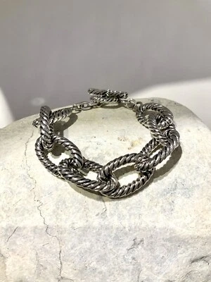 Classic Cable Link Chain gold Plated bracelet Hypoallergenic Everyday Stackable - Image 1 of 4