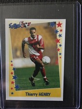 PANINI SUPERFOOT STICKER 1998/1999 THIERRY HENRY MONACO FRANCE #145 ROOKIE 3