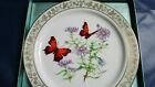 Vintage Lenox Porcelain Plate Butterflies & Flowers SIGNED NEW WITH CERTIFICATE