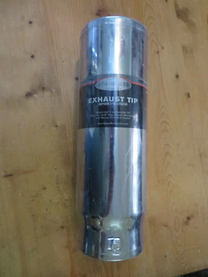 Exhaust Tip 4.5" Pencil Tip - Stainless Steel Fits 2.75" - 3.75" Bolt On -NEW Foto 1 de 4