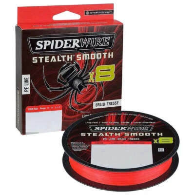 SPIDERWIRE STEALTH SMOOTH 8 RED 150 m & 300 m Spools - Image 1 of 2