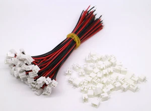 50 JUEGOS Mini Micro JST 2.0 PH 2 pines conector enchufe con cables 120 mm - Imagen 1 de 1