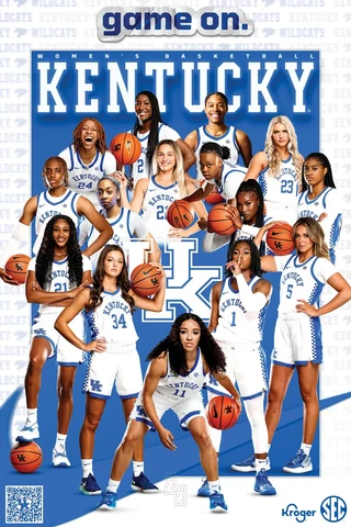 2022-23 University of Kentucky Wildcats Women's Basketball Schedule Poster Cover