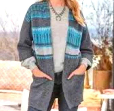 Cárdigan suéter Sundance Quiet Isle mezcla de lana de cachemir suroeste pequeño  Foto 1 de 4