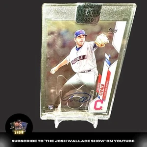 2020 Topps Clearly Authentic Aaron Civale AUTO Autograph ROOKIE RC - Picture 1 of 3