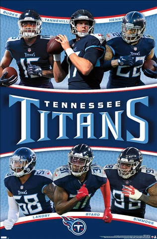 Tennessee Titans SUPERSTARS 2022 22x34 Wall POSTER Derrick Henry, Burks, Byard++ Cover